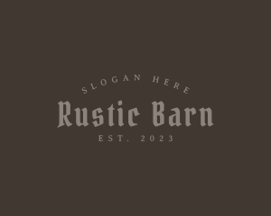 Rustic Gothic Business logo design