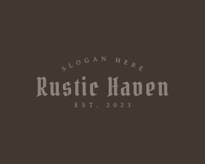 Rustic Gothic Business logo design