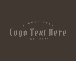 Pub - Rustic Gothic Business logo design