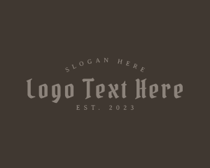 Rustic Gothic Business Logo