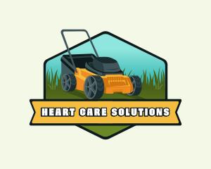 Lawn Mower Landscaping logo design