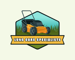 Lawn Mower Landscaping logo design