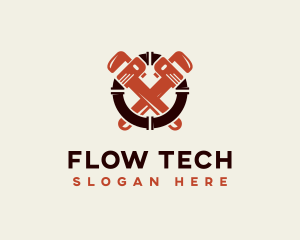 Pipe - Plumbing Pipe Wrench logo design