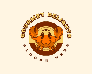 Crustacean Crab Seafood logo design