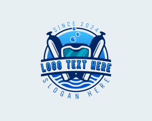 Scuba Mask - Scuba Diving Sportswear logo design