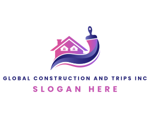 House Maintenance Paint Logo