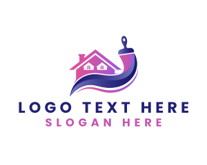 House - House Maintenance Paint logo design