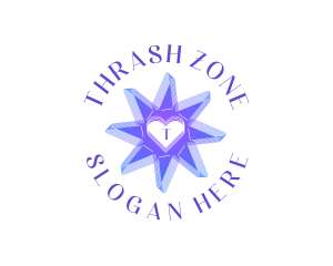 Star Heart Love  logo design