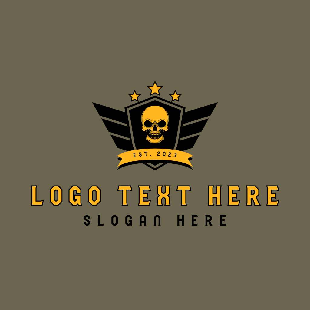 Airforce Skull Shield Logo | BrandCrowd Logo Maker