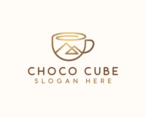 Coffee Cup Mountain Logo