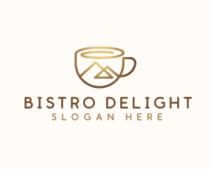 Coffee Cup Mountain logo design