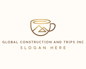 Tea - Coffee Cup Mountain logo design