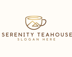 Coffee Cup Mountain logo design