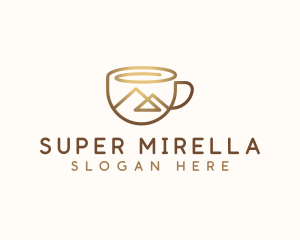 Teacup - Coffee Cup Mountain logo design