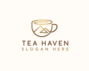 Teacup - Coffee Cup Mountain logo design