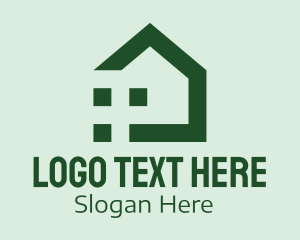 Construction - Green Housing Realty logo design