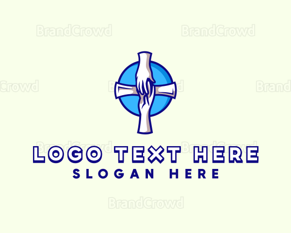 Hand Care Cross Logo