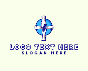 Physician - Hand Care Cross logo design