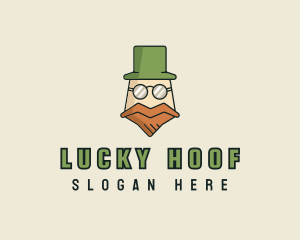 Old Leprechaun Cartoon logo design