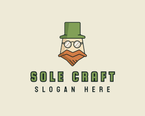 Old Leprechaun Cartoon logo design