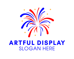 Festive Fireworks Display  logo design