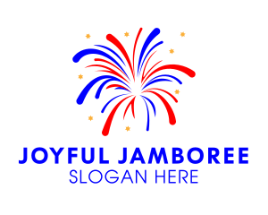 Carnival - Festive Fireworks Display logo design