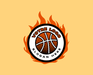 Poolroom - Basketball League Tournament logo design