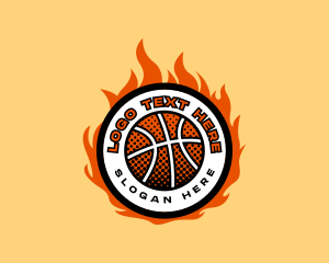 Cue Ball - Basketball League Tournament logo design