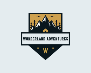 Hiking Trek Mountain logo design