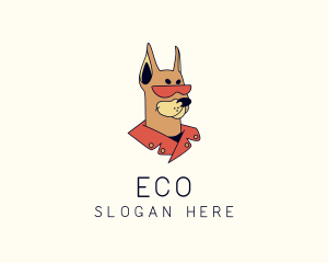 Hound - Fashion Dobermann Dog logo design