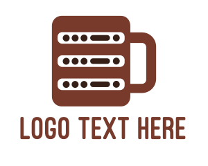 Iced Coffee - Coffee Server logo design