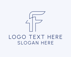 Vlogger - Startup Business Letter F logo design