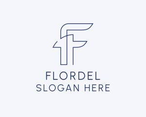 Startup Business Letter F logo design