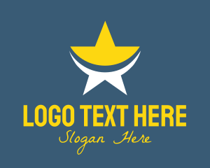 Smile - Generic Star Swoosh logo design