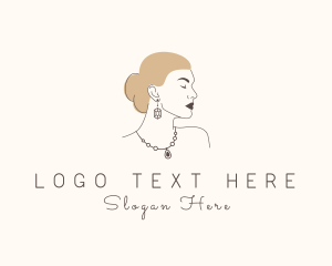 Facial Care - Sophisticated Woman Jewelry logo design
