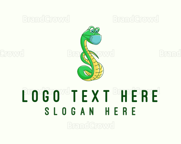 Mask Snake Cartoon Logo