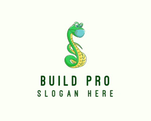 Surgeon - Mask Snake Cartoon logo design