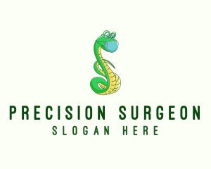 Surgeon - Mask Snake Cartoon logo design