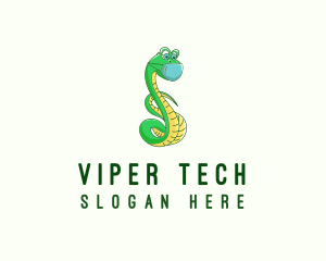 Viper - Mask Snake Cartoon logo design