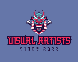 Costume - Samurai Oni Mask logo design