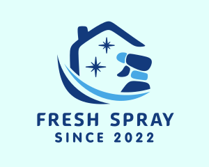 Sanitation Home Spray logo design