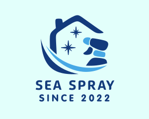 Sanitation Home Spray logo design