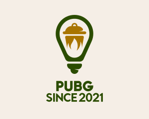 Idea - Light Bulb Cooking Pot logo design