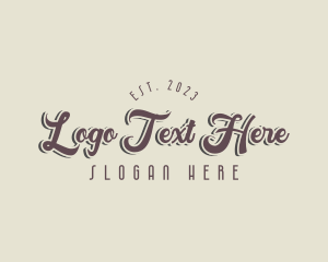 Wordmark - Retro Fashion Business logo design