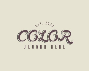 Retro Fashion Business logo design