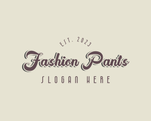 Retro Fashion Business logo design