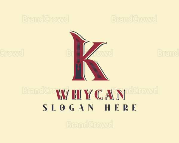 Stylish Monarch Business Letter K Logo