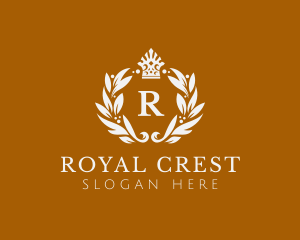 Majestic - Regal Royal Wreath logo design