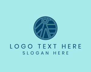 Telco - Tech Letter A logo design