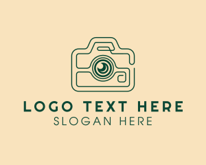 Vlogging - Minimalist Camera Photo logo design